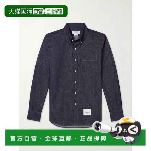 1h可退 Thom Browne 汤姆 布朗 男士 牛仔襯衫 MWL435SF1