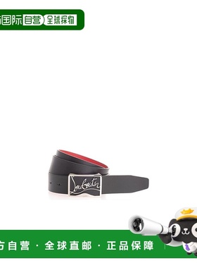 香港直邮Christian Louboutin RICKY LOGO皮带扣皮带 1195192_