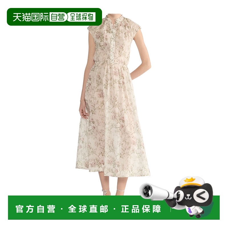 香港直邮Dior 中长款系带衬衫裙 611R30A3B92