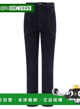 1h可退 香港直邮alaia 女士 直筒牛仔裤 AA9P02205T537 blue蓝色
