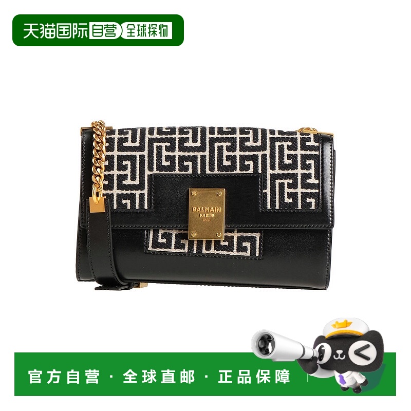 1h可退 香港直邮Balmain 巴尔曼 女士 Bags 斜挎包 black黑色 舒