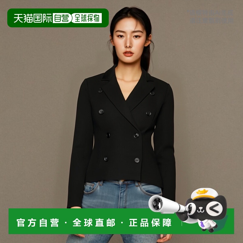 香港直邮Alaia 双排扣西装外套 AA9V03425T609