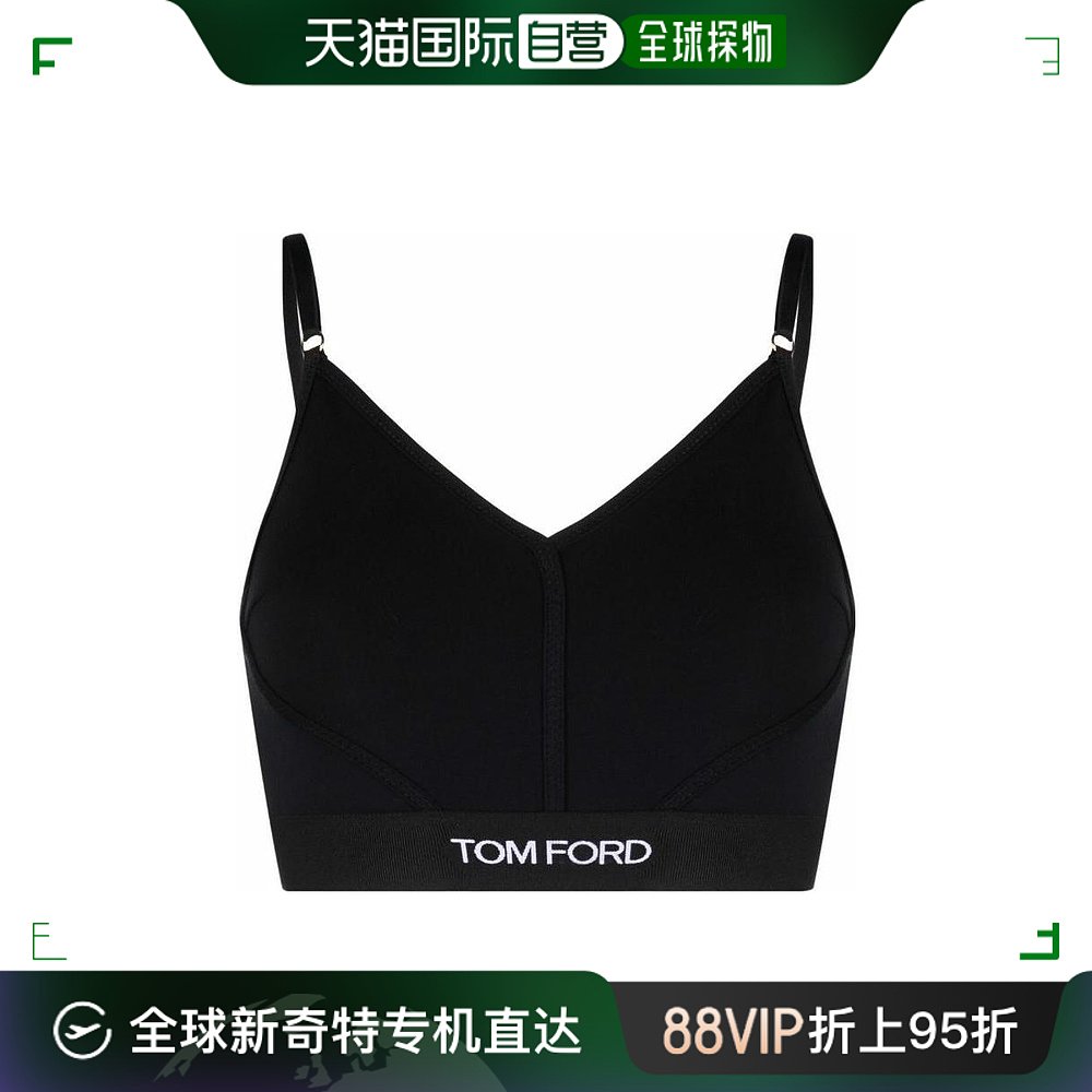 香港直邮Tom Ford logo运动短款背心 TSJ473JEX011LB999BLACK