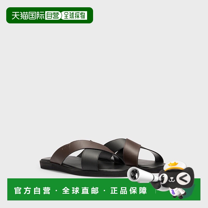 自营欧洲直邮HUGO BOSS雨果BOSS BLACK 双色带穆勒鞋男鞋人造皮革