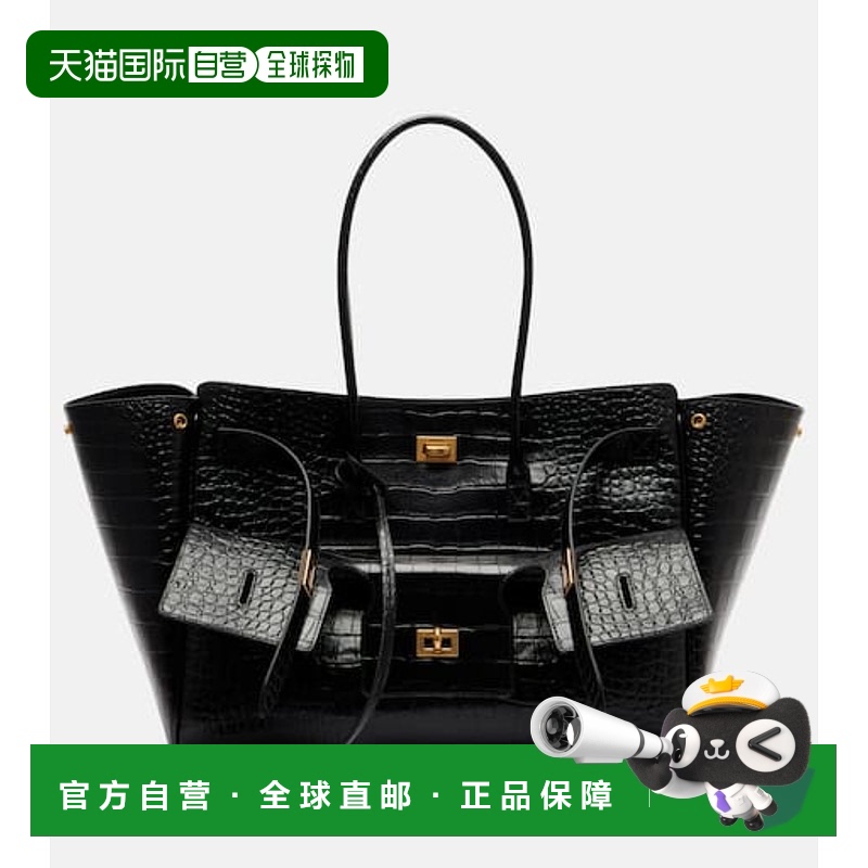 1h可退 香港直邮Balenciaga 巴黎世家 女士 Bel Air 中号皮革手提