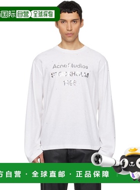 1h可退 香港直邮Acne Studios 艾克妮 男士 白色徽标 T 恤 CL0416