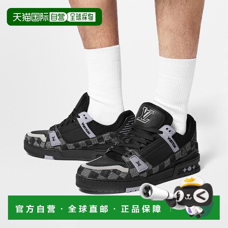1h可退 欧洲直邮LV路易威登男士时尚休闲运动鞋LV Trainer高级感