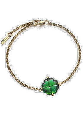 自营欧洲直邮BACCARAT/巴卡拉TRÈFLE四叶草系列绿色水晶镶嵌镀金