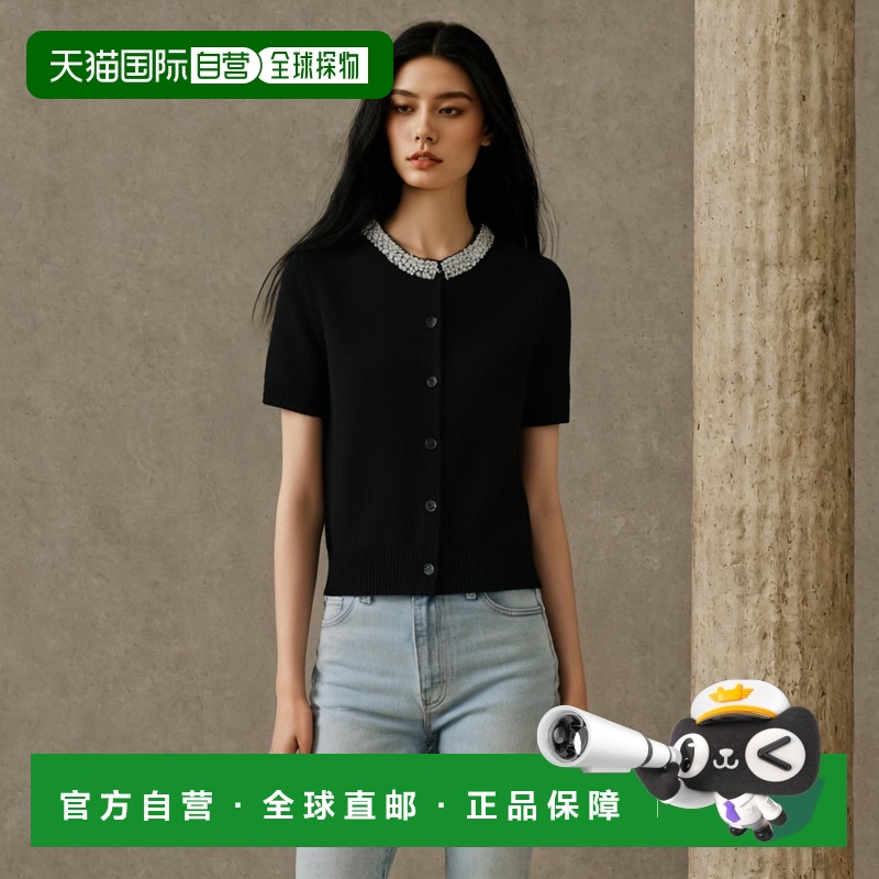 香港直邮Celine 短袖圆领羊绒针织衫 2AD8A974V.