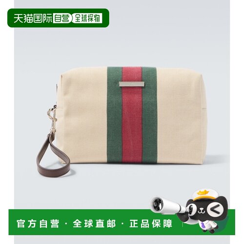 1h可退香港直邮Gucci 古驰 男士 Positano 小号帆布小包手提包