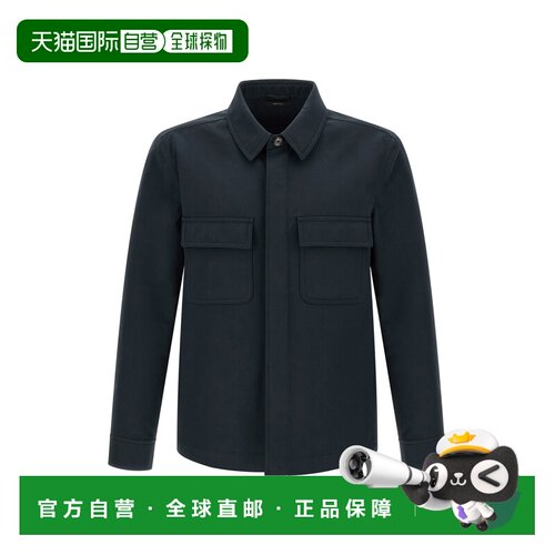 1h可退 香港直邮Tom Ford 汤姆 福特 男士 斜纹布衬衫式夹克 OJS0