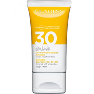 欧洲直邮CLARINS娇韵诗植物清爽面部防晒啫喱SPF30 50ml正品