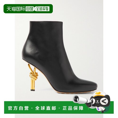 1h可退 Bottega Veneta 葆蝶家 女士 结饰高跟短筒靴 763单鞋踝靴