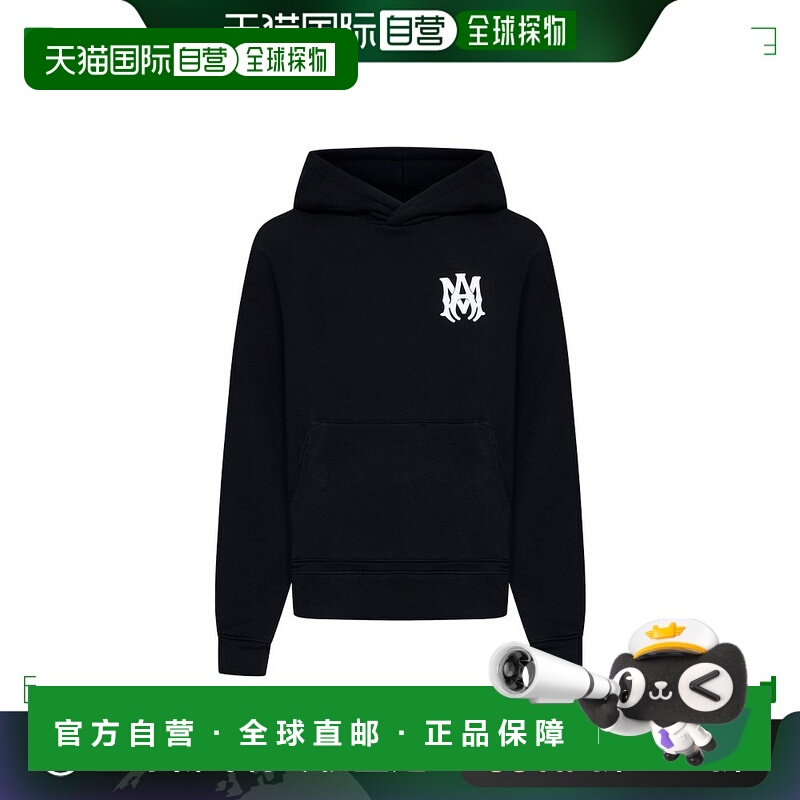 香港直邮AMIRI 男士 MA Core 徽标连帽衫 AMJYHD1050黑色