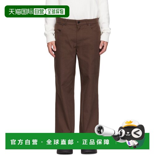 1h可退香港直邮Moncler 盟可睐 男士 棕色长裤裤子 L20912A000485