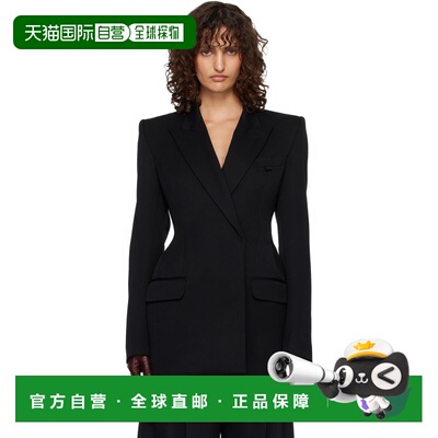 香港直邮Mugler 穆勒 女士 黑色 Hourglass 西装外套 26P1VE04791