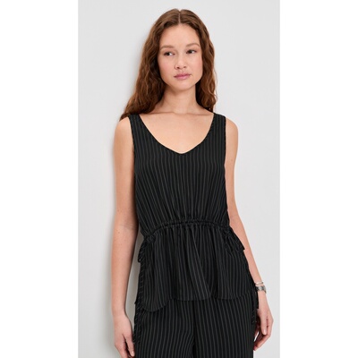 美国直邮THEORY 希尔瑞 女士 打结领舒适坦克上衣