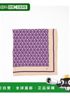 香港直邮Valentino TOUTE LA V 真丝围巾 WEI114SHT华伦天奴