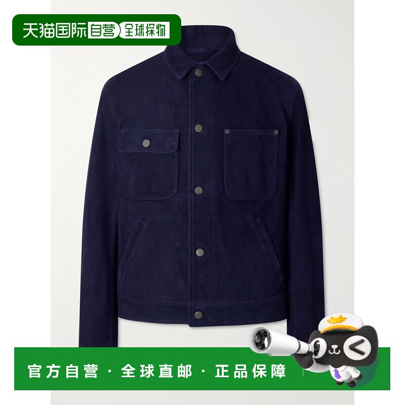 美国直邮Polo Ralph Lauren Polo 拉夫 劳伦 男士 绒面革军装夹克