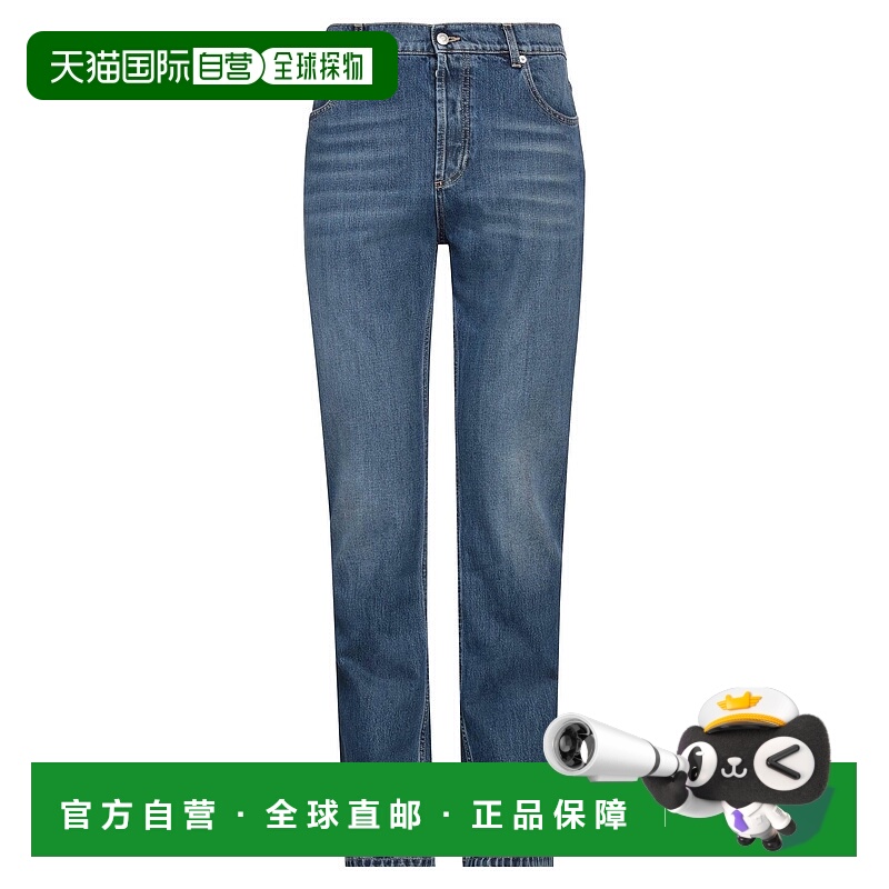 1h可退 香港直邮MCQUEEN 亚历山大 麦昆 男士 牛仔长裤