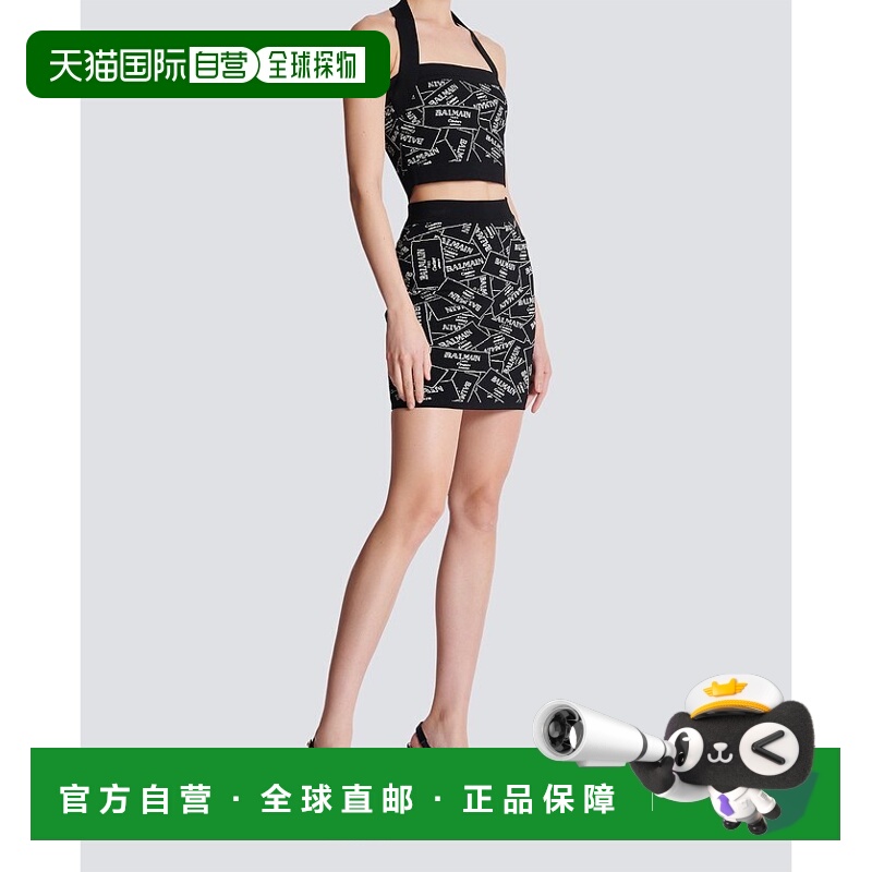 香港直邮Balmain 挂脖上衣 EF1AA025KH86