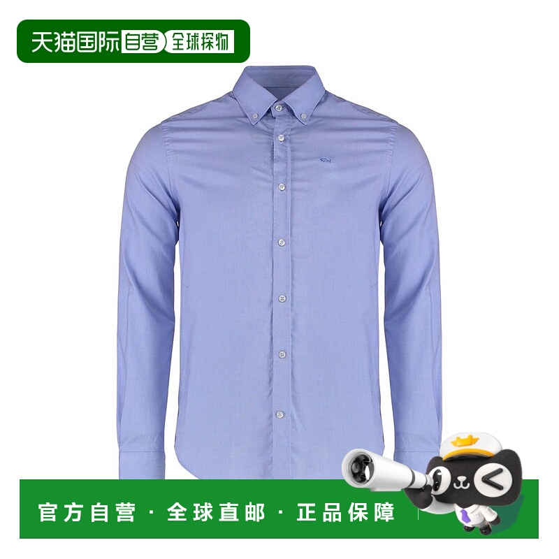 1h可退 香港直邮Paul & Shark 保罗与鲨鱼 男士 連結襯衫 C0P3030