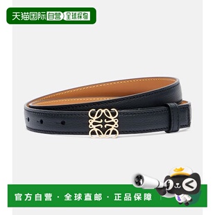 香港直邮LOEWE 皮带腰带 罗意威 Anagram black黑色 女士 1h可退