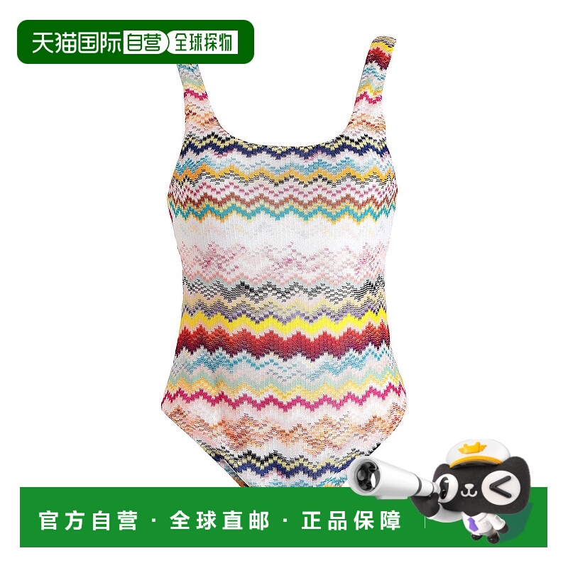 香港直邮MISSONI 米索尼 女士 One-piece 泳衣 white白色 舒适时