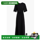 香港直邮FARM RIO 女士 1h可退 剪口棉针织中长连衣裙 332683BLAC