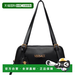 黑色 Tag Nappa 香港直邮versace 手提包 女士 Bowling 范思哲