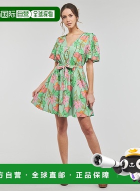 欧洲直邮Molly Bracken  ZELIE 女士服装短连衣裙 LA1295BP-GREEN