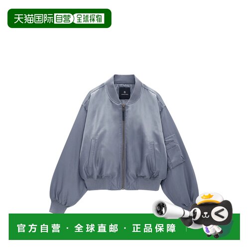 香港直邮ANINE BING 女士 LEON 短款短夹克 A0112156GRY37DARK