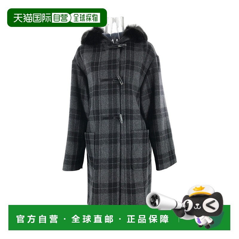 【99新未使用】香港直邮Max Mara 格纹大衣 6086185306