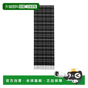 8376163YS31 桑蚕丝和山羊绒提花格纹围巾 香港直邮Saint Laurent