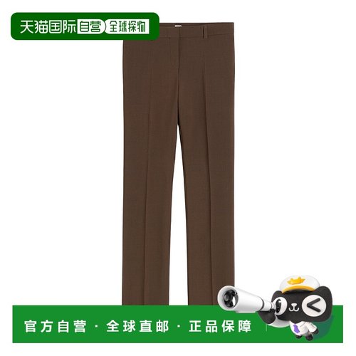 香港直邮Toteme 腰带环休闲裤 244WRB0220FB0061羊毛直筒裤