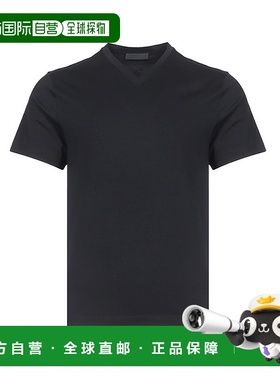 【99新未使用】香港直邮Prada V领T恤 UJM565710男装普拉达上衣