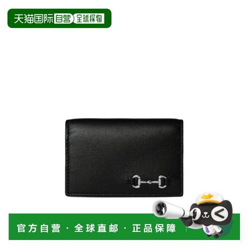 1h可退 香港直邮GUCCI 男士钱包 846956AAFP11000 AW2025 黑色 马