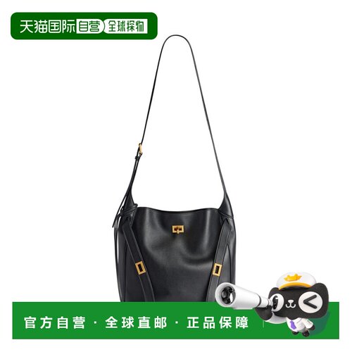 1h可退 香港直邮Balenciaga 巴黎世家 女士 黑色小号 Bel Air 单