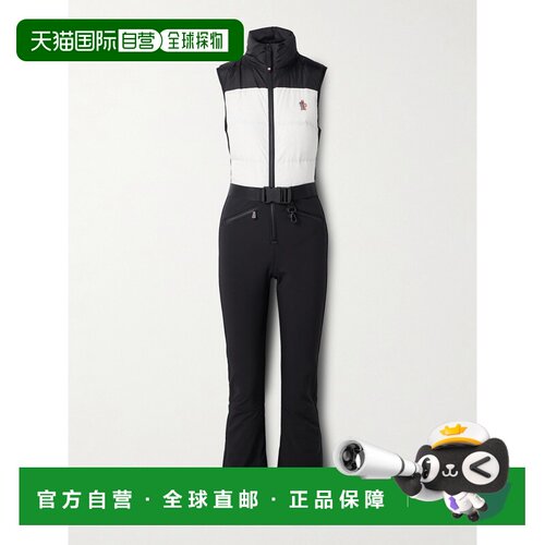 美国直邮Moncler Grenoble 盟可睐 女士 Belted paneled quilted