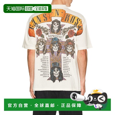 香港直邮Represent 男士 x Guns N' Roses Tour T恤 MLM100757