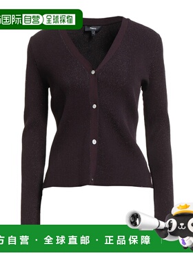 1h可退 香港直邮THEORY 希尔瑞 女士 针织开衫 purple紫色 舒适时