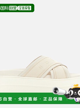 自营欧洲直邮Hogan Skyscraper象牙白凉鞋厚底