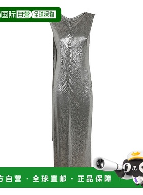 香港直邮Paco Rabanne 迷你网纱连衣裙 24AIRO878MH0004长裙