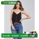 黑色 TJW Jeans 欧洲直邮Tommy BUTTON 女士 TOP 上衣 CAMI THRU