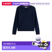 香港直邮Tommy 女士 Hilfiger 1h可退 汤米 希尔费格 深蓝长袖 带L