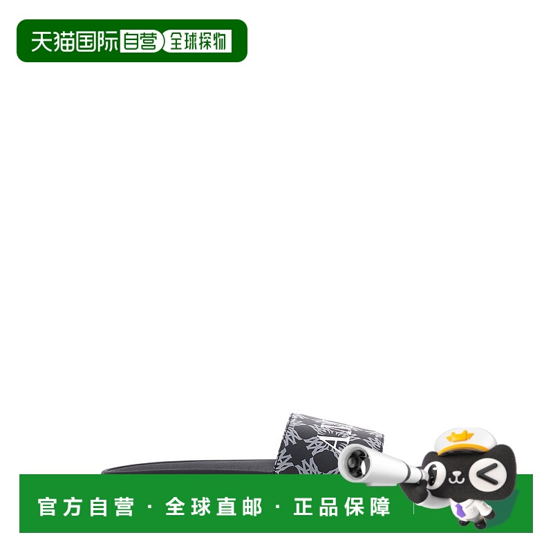 香港直邮AMIRI 男士 the Front 黑色带Logo刻纹橡胶凉鞋 AMFOSL10