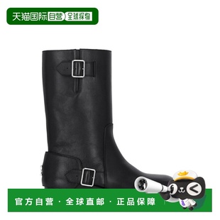 1h可退 香港直邮Courreges 女士 圆头短筒靴 324SAB032CR0068