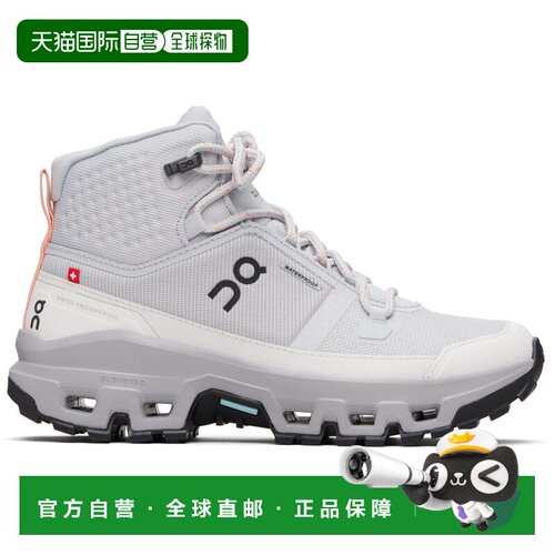 香港直邮On 女士 灰色 Cloudrock Mid Waterproof 高帮运动鞋 3WF
