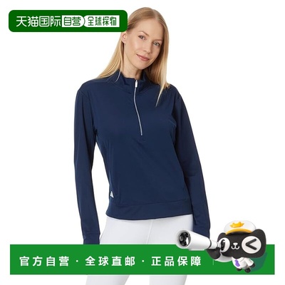 1h可退 香港直邮adidas 阿迪达斯 女士 Ultimate365 1/4拉链高尔