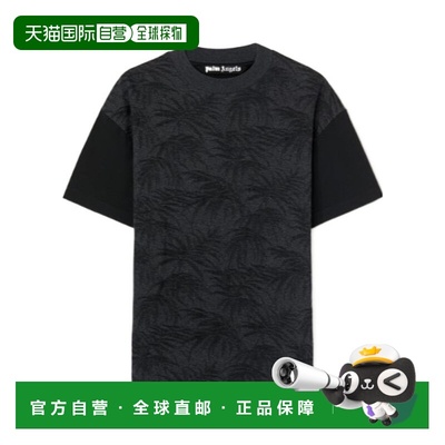 香港直邮Palm Angels 圆领T恤 PMAA001S25FAB001潮牌时尚高级感